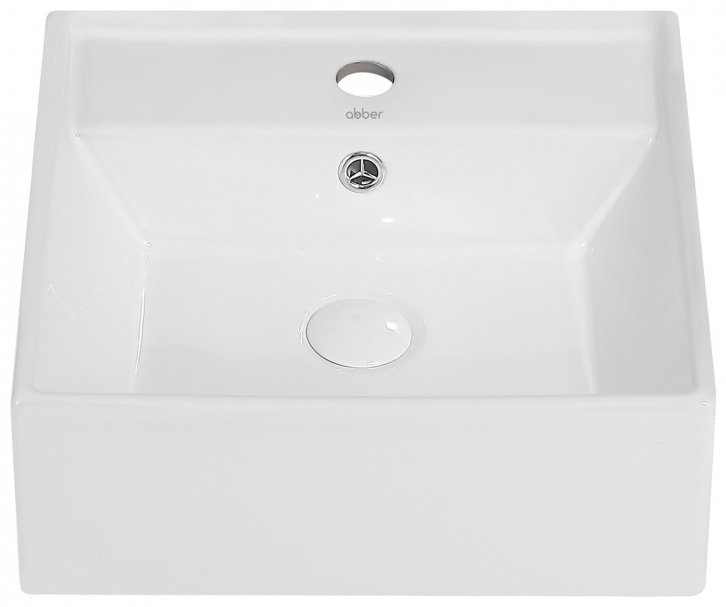 Раковина Abber Rechteck AC2208 накладная квадратная 41.5 см, фаянс - ForteMarket Раковина Abber Rechteck AC2208 накладная квадратная 41.5 см, фаянс купить,0