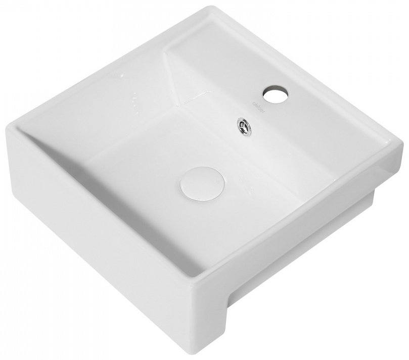 Раковина Abber Rechteck AC2208 накладная квадратная 41.5 см, фаянс - ForteMarket Раковина Abber Rechteck AC2208 накладная квадратная 41.5 см, фаянс купить,0