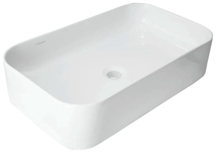 Раковина накладная 60 см Sanita Luxe WB.CT/Infinity/60-N.Slim/WHT.G/S1