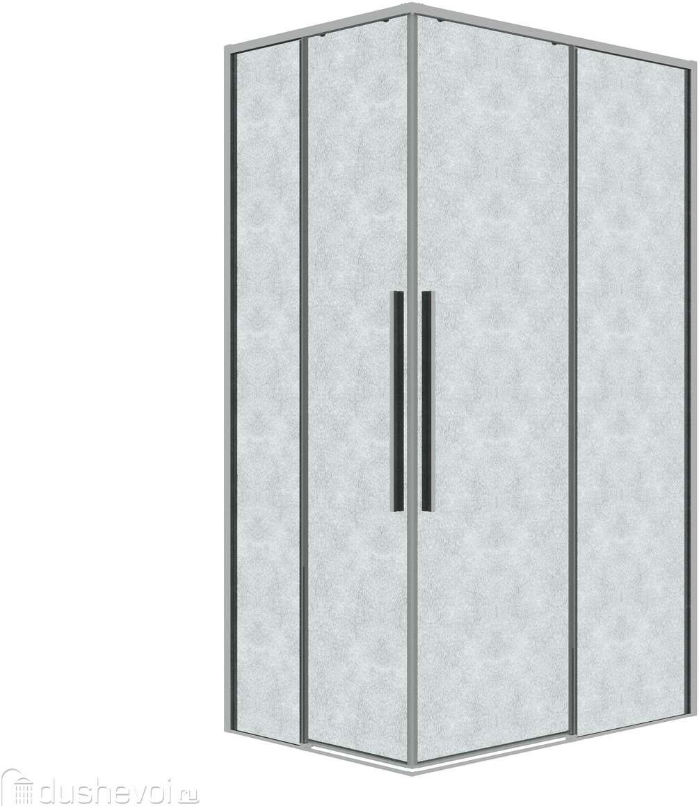 Душевое ограждение KABINKA.KZ двухстенное 300.K33.01.11R80L.10.02, 800х1950 мм купить,0