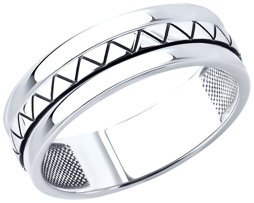 Кольцо SOKOLOV 95010240_18 размер 18 вес 3.905 г серебро, без вставок купить,NaN