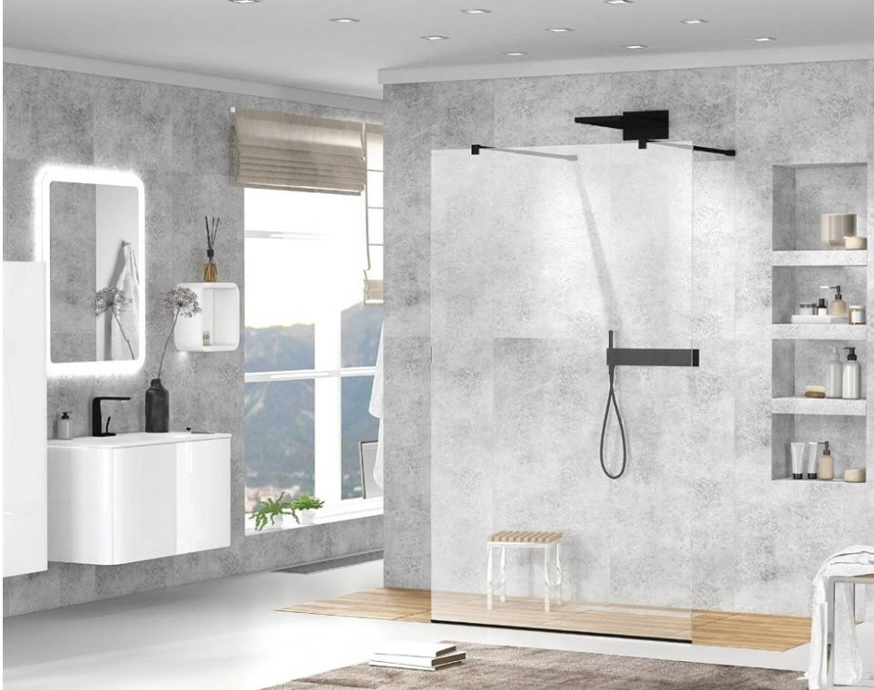 Душевое ограждение EBATH одностенное SGL-2104AB/SGL-2004AB, 1200х1200х1900 мм купить,0