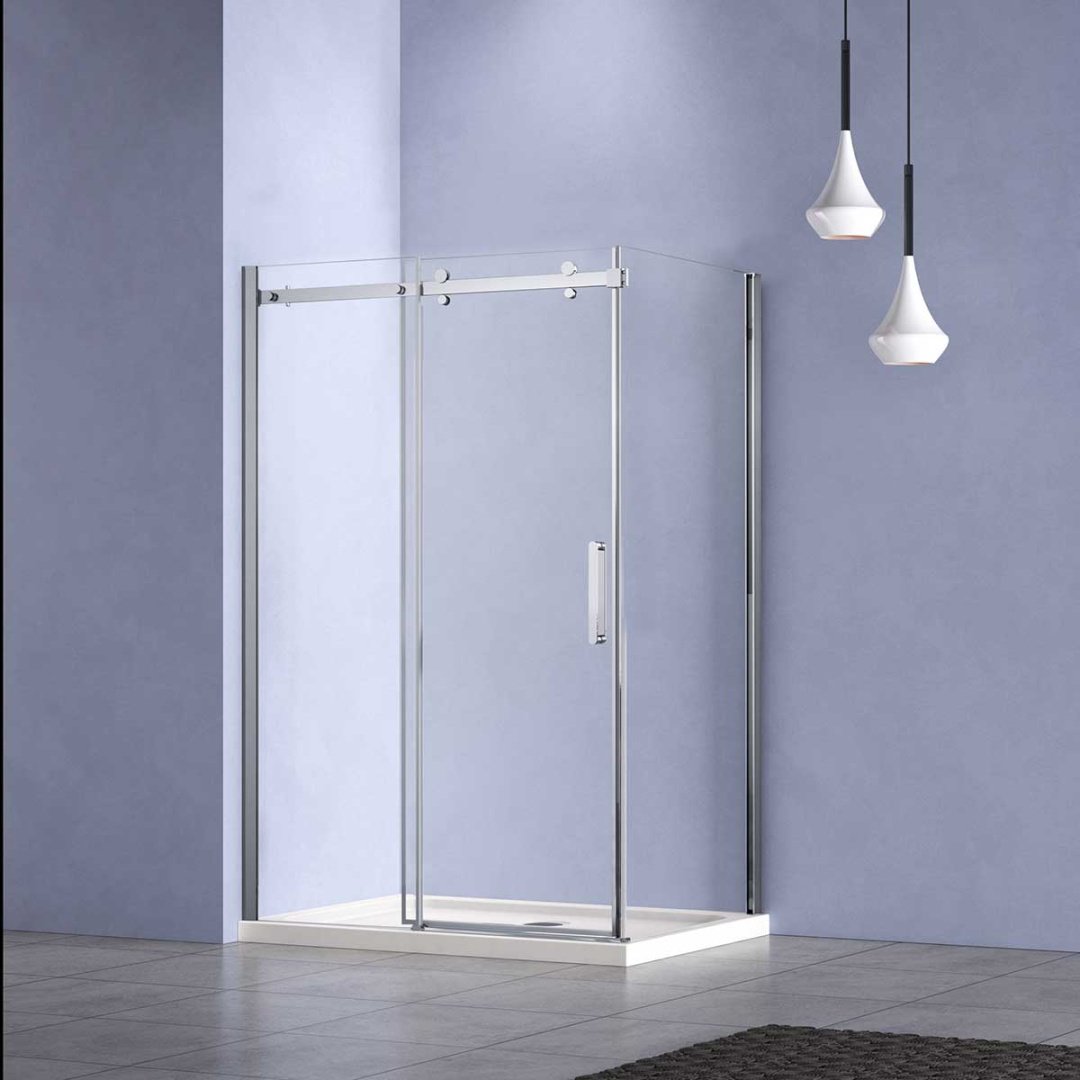 Душевое ограждение KABINKA.KZ двухстенное VSR-4CN9015CL, 1500х1950 мм купить,0