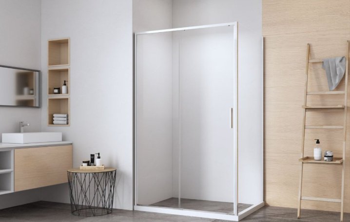 Душевое ограждение KABINKA.KZ двухстенное AE65-140x80-CT, 1400х1900 мм