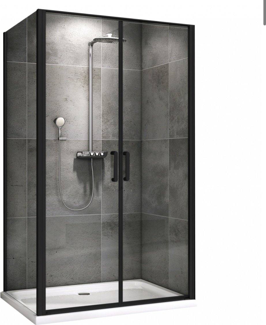 Душевое ограждение Abber двухстенное AG04100BC-S90B, 900х1950 мм купить,NaN