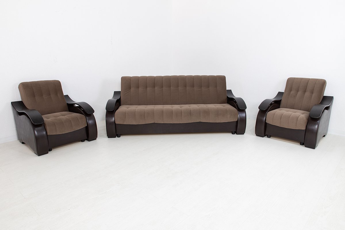Комплект мягкий АСМ ПФ Рио4 кат3 Nika05/Ecotex213 коричневый купить,NaN