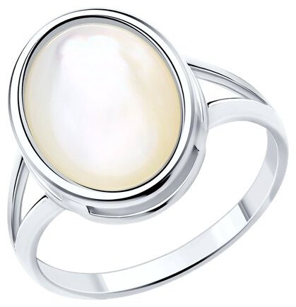 Кольцо SOKOLOV S83010151A размер 17 вес 2.79 г серебро, перламутр купить,NaN