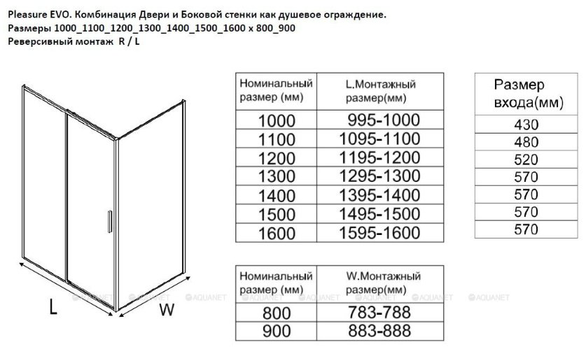 Душевое ограждение KABINKA.KZ двухстенное AE65-150x80-BT, 1500х1900 мм купить,NaN