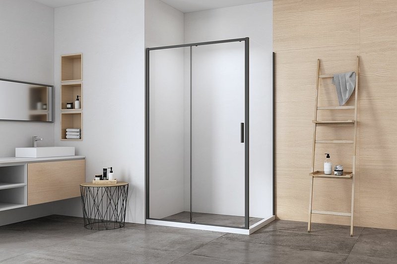 Душевое ограждение KABINKA.KZ двухстенное AE65-130x90-BT, 900х1900 мм