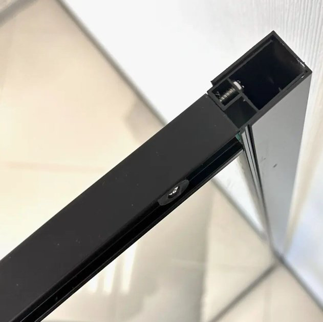 Душевое ограждение KABINKA.KZ двухстенное DS04Cb108L0T00.Gt-Black, 1000х1900 мм купить,NaN