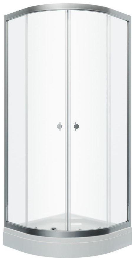 Душевое ограждение Triton двухстенное "Альфа-Хром" 90х90, 900х900х2020 мм