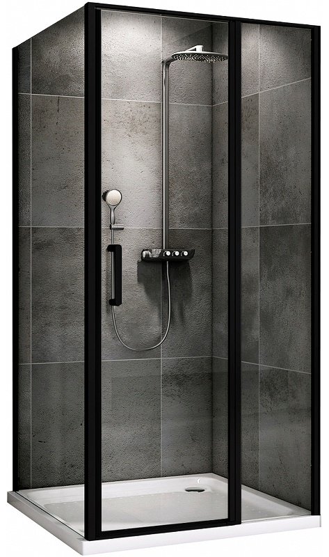 Душевое ограждение Abber двухстенное AG04100BS-S80B , 1000х1950 мм купить,NaN