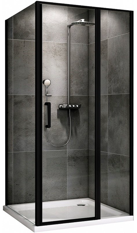 Душевое ограждение Abber двухстенное AG04100BS-S80B , 1000х1950 мм купить,NaN