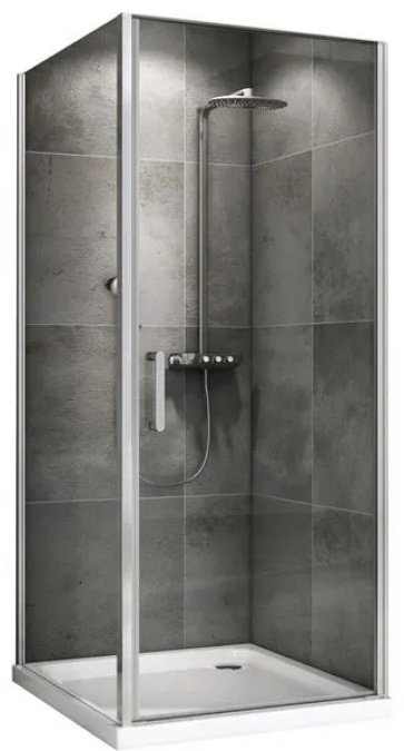 Душевое ограждение Abber двухстенное AG04100-S100, 1000х1950 мм