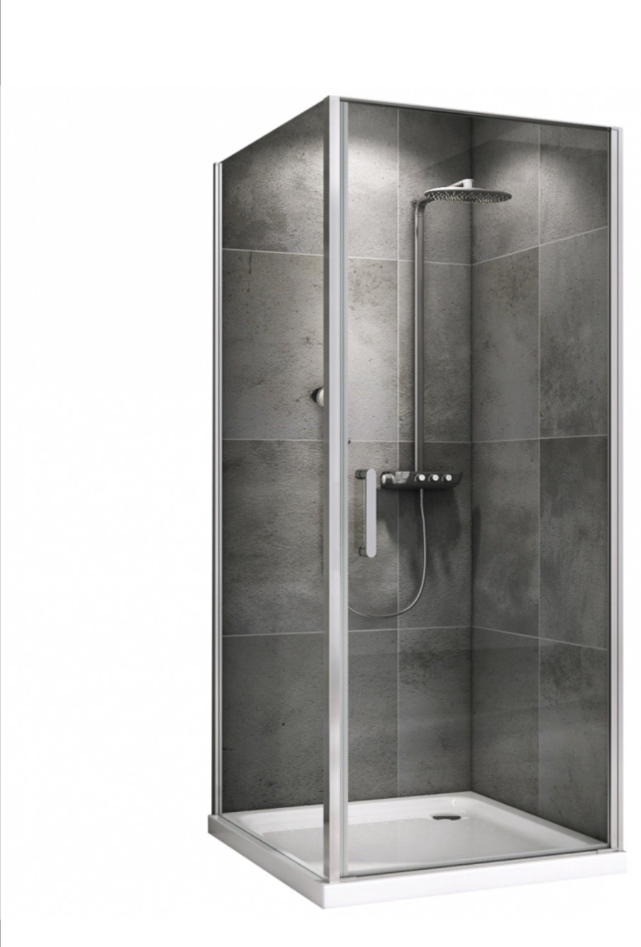 Душевое ограждение Abber двухстенное AG04100-S70, 1000х1950 мм