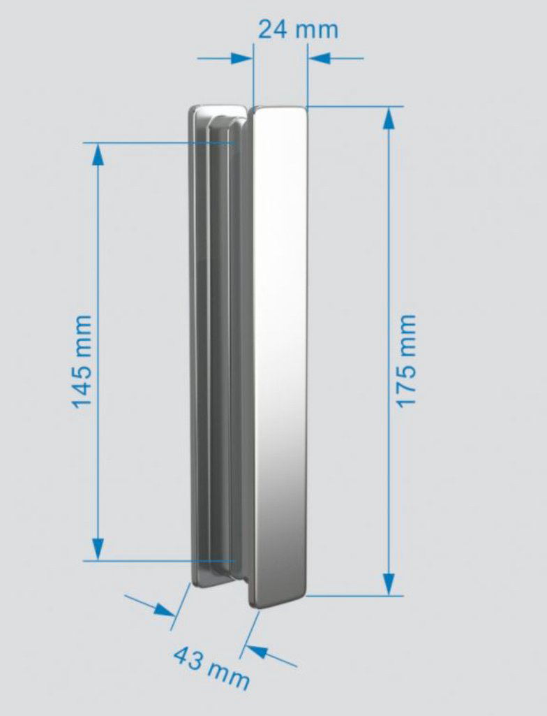 Душевое ограждение Abber двухстенное AG07090-S70, 700х1950 мм купить,NaN