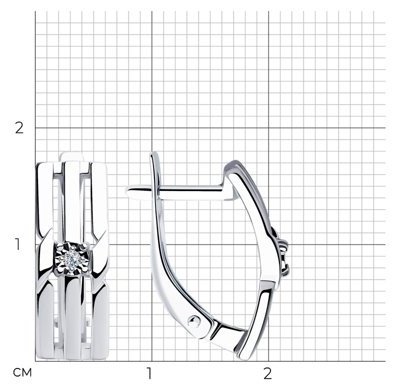 SOKOLOV SET-87010024_19 вес 4.29 г серебро, бриллиант - ForteMarket SOKOLOV SET-87010024_19 вес 4.29 г серебро, бриллиант купить,0
