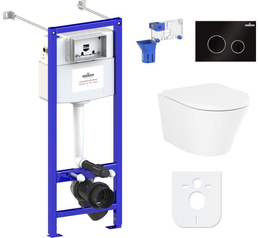 Унитаз Lavinia Boho 87050176 с инсталляцией белый