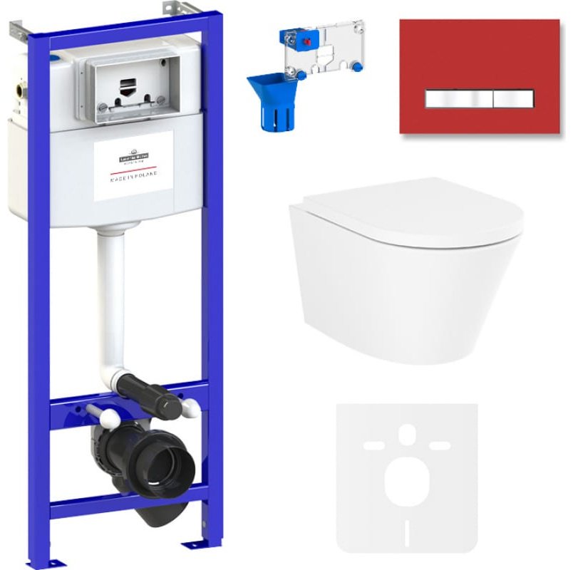 Унитаз Lavinia Boho 75110155 с инсталляцией белый