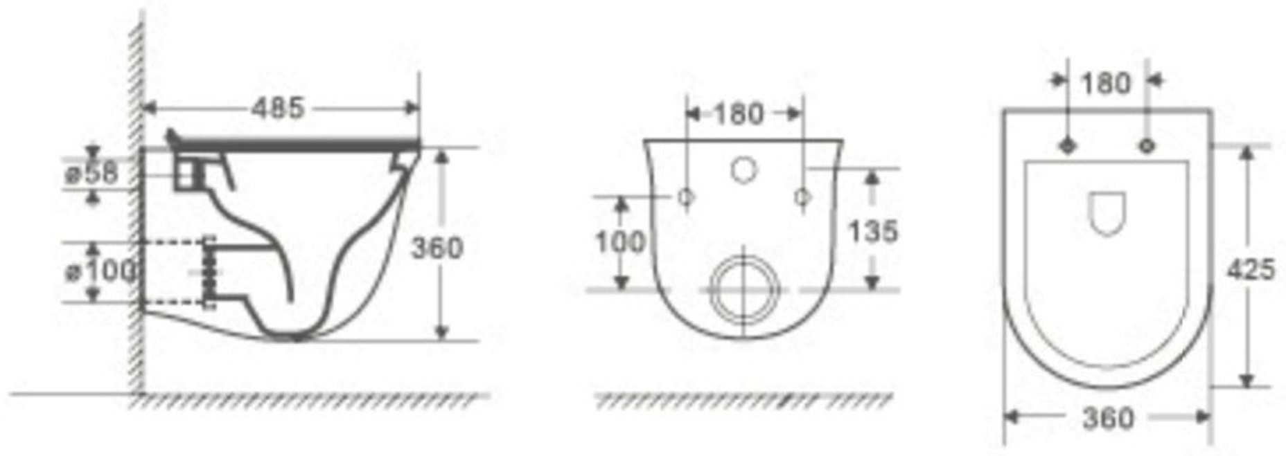 Унитаз WeltWasser Telbach 004 GL-WT белый купить,NaN