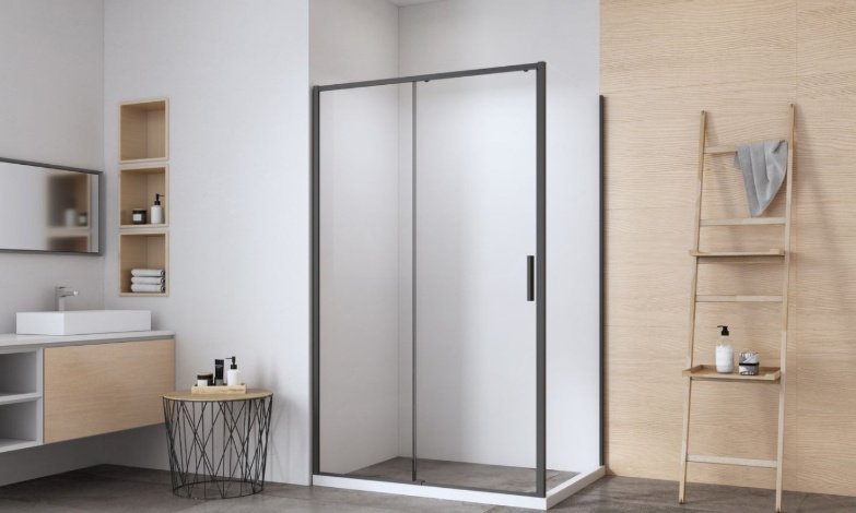 Душевое ограждение KABINKA.KZ двухстенное AE65-130x100-BT, 1300х1900 мм