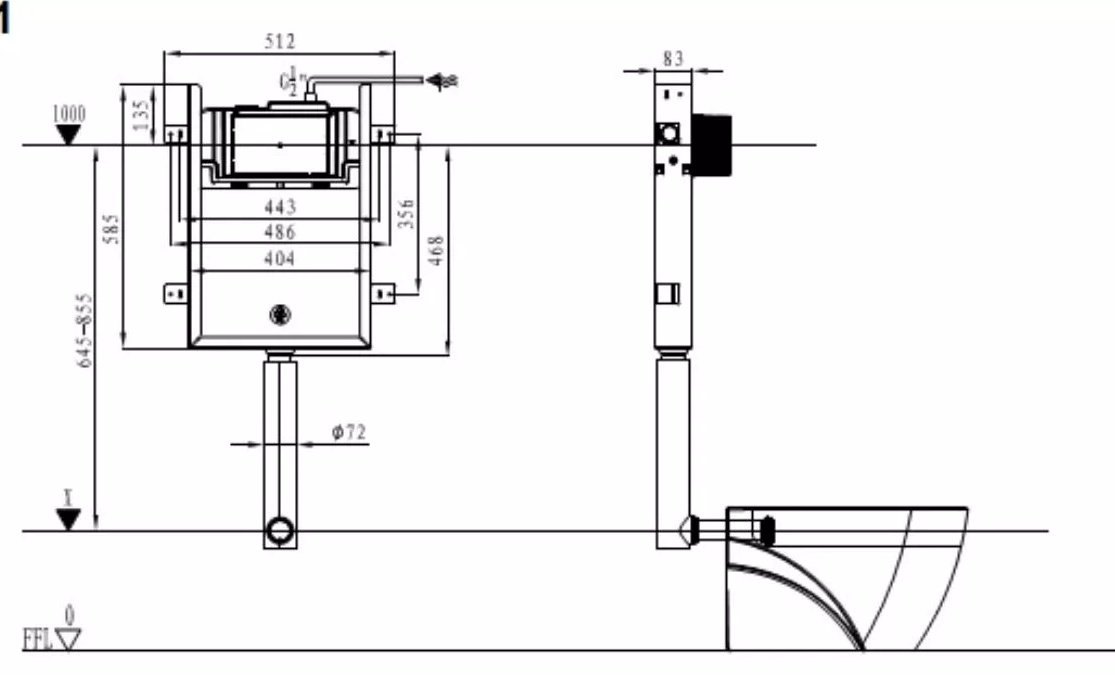 WeltWasser унитаз с инсталляцией GELBACH 002, санфаянс купить,NaN
