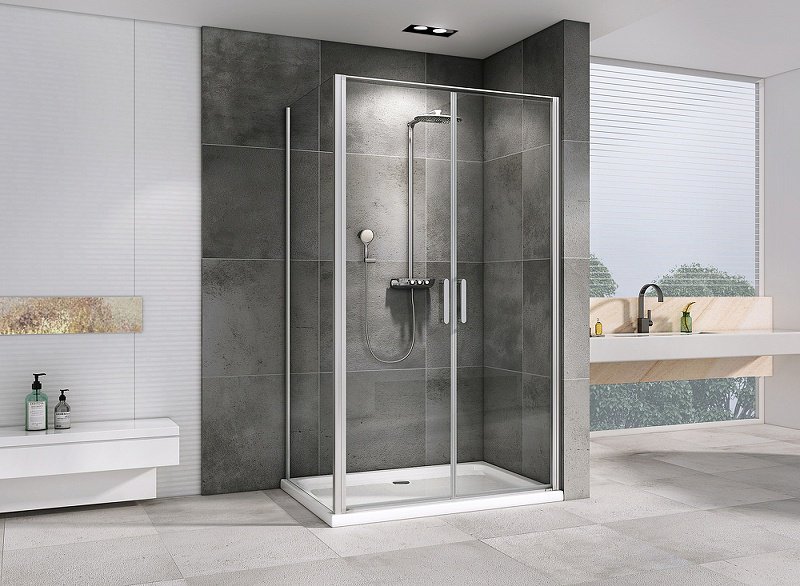 Душевое ограждение Abber двухстенное AG04100C-S90 , 1000х1950 мм - ForteMarket Душевое ограждение Abber двухстенное AG04100C-S90 , 1000х1950 мм купить,0