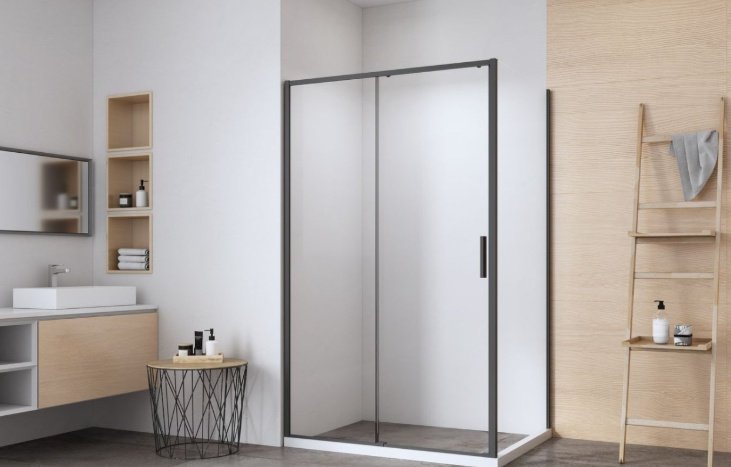 Душевое ограждение KABINKA.KZ двухстенное AE65-100x100-BT, 1000х1900 мм