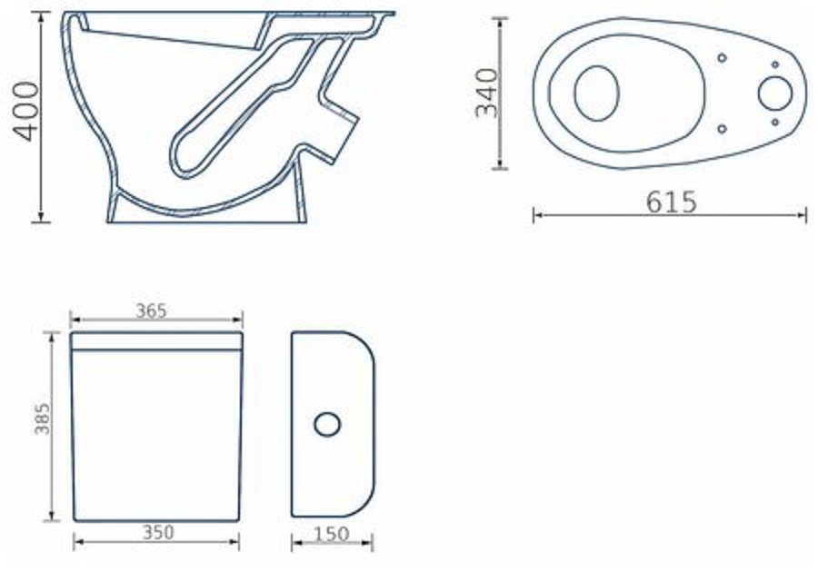 ВКЗ унитаз ЛУНА УТ-00011577, санфарфор