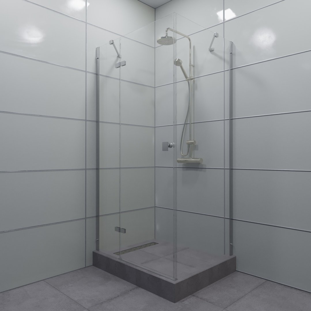 Душевое ограждение Triton Ширма Брава-Хром 120x80см