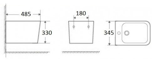 WeltWasser биде GELBACH 005 MT-GR, санфарфор - ForteMarket WeltWasser биде GELBACH 005 MT-GR, санфарфор купить,0
