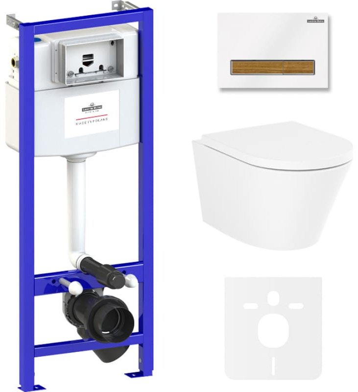 Унитаз Lavinia Boho 75110142 с инсталляцией белый