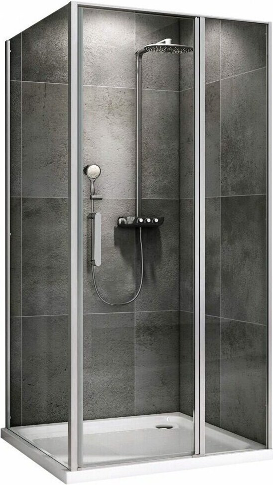 Душевое ограждение Abber двухстенное AG04120S-S90, 1200х900х1950 мм