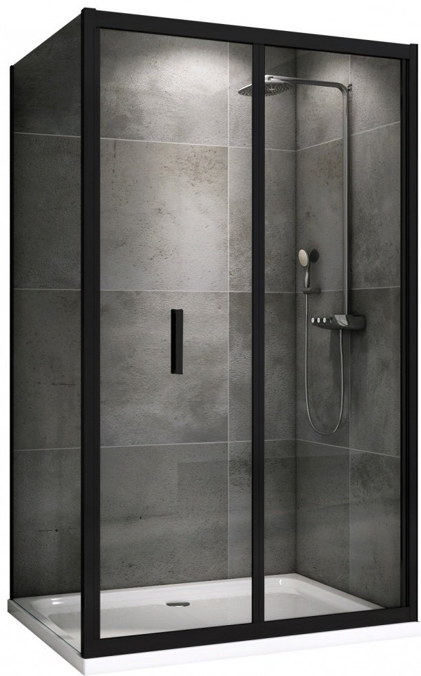 Душевое ограждение Abber двухстенное Sonnenstrand AG07090B-S80B, 900х800х1950 мм купить,NaN