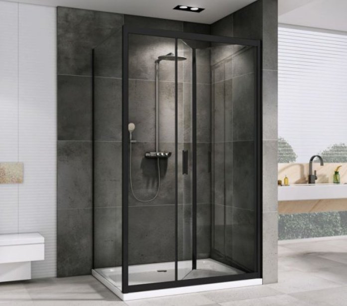 Душевое ограждение Abber двухстенное AG07090B-S90B, 900х1950 мм - ForteMarket Душевое ограждение Abber двухстенное AG07090B-S90B, 900х1950 мм купить,0