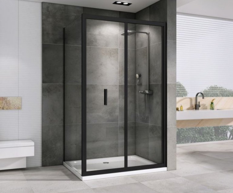 Душевое ограждение Abber двухстенное AG07090B-S90B, 900х1950 мм - ForteMarket Душевое ограждение Abber двухстенное AG07090B-S90B, 900х1950 мм купить,0