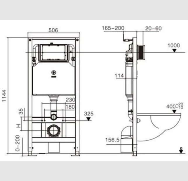 Унитаз WeltWasser AS506ST29 с инсталляцией черный купить,375500