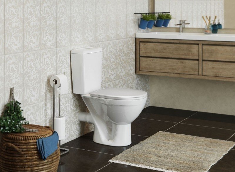 Унитаз Rosa Соло Люкс белый