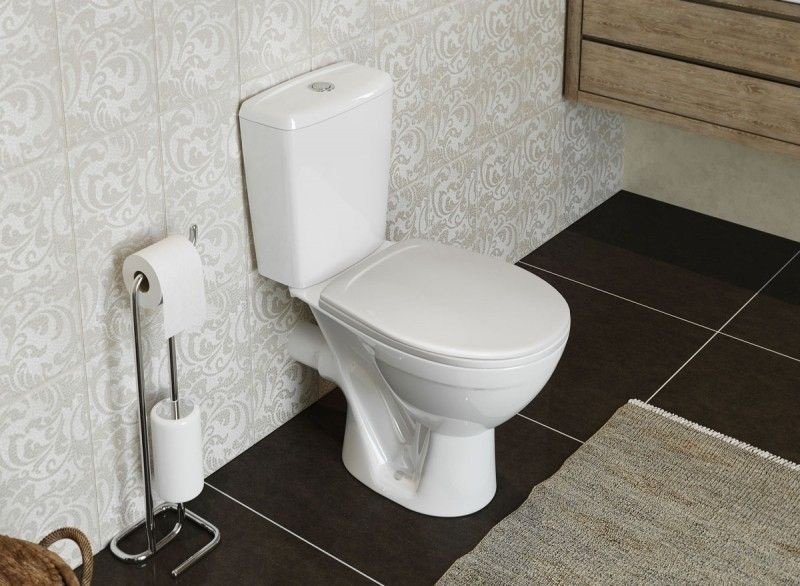 Унитаз Rosa Соло Люкс белый