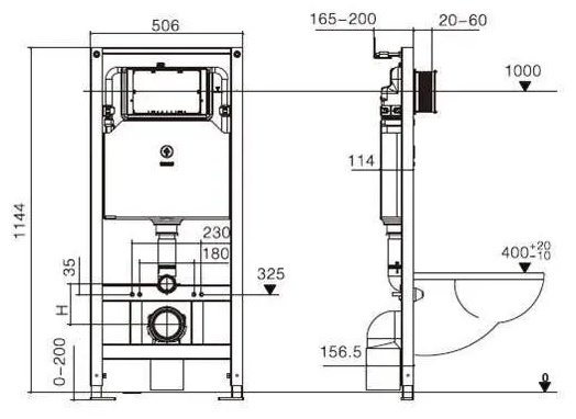 Унитаз WeltWasser AS50631 с инсталляцией черный купить,NaN
