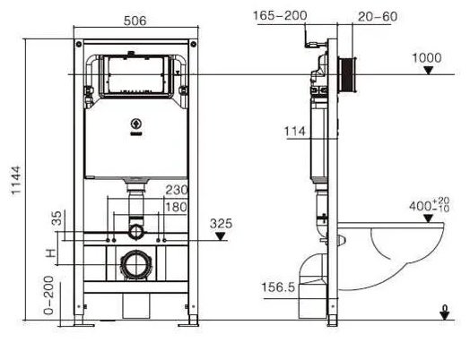 Унитаз WeltWasser AS50631 с инсталляцией черный купить,NaN