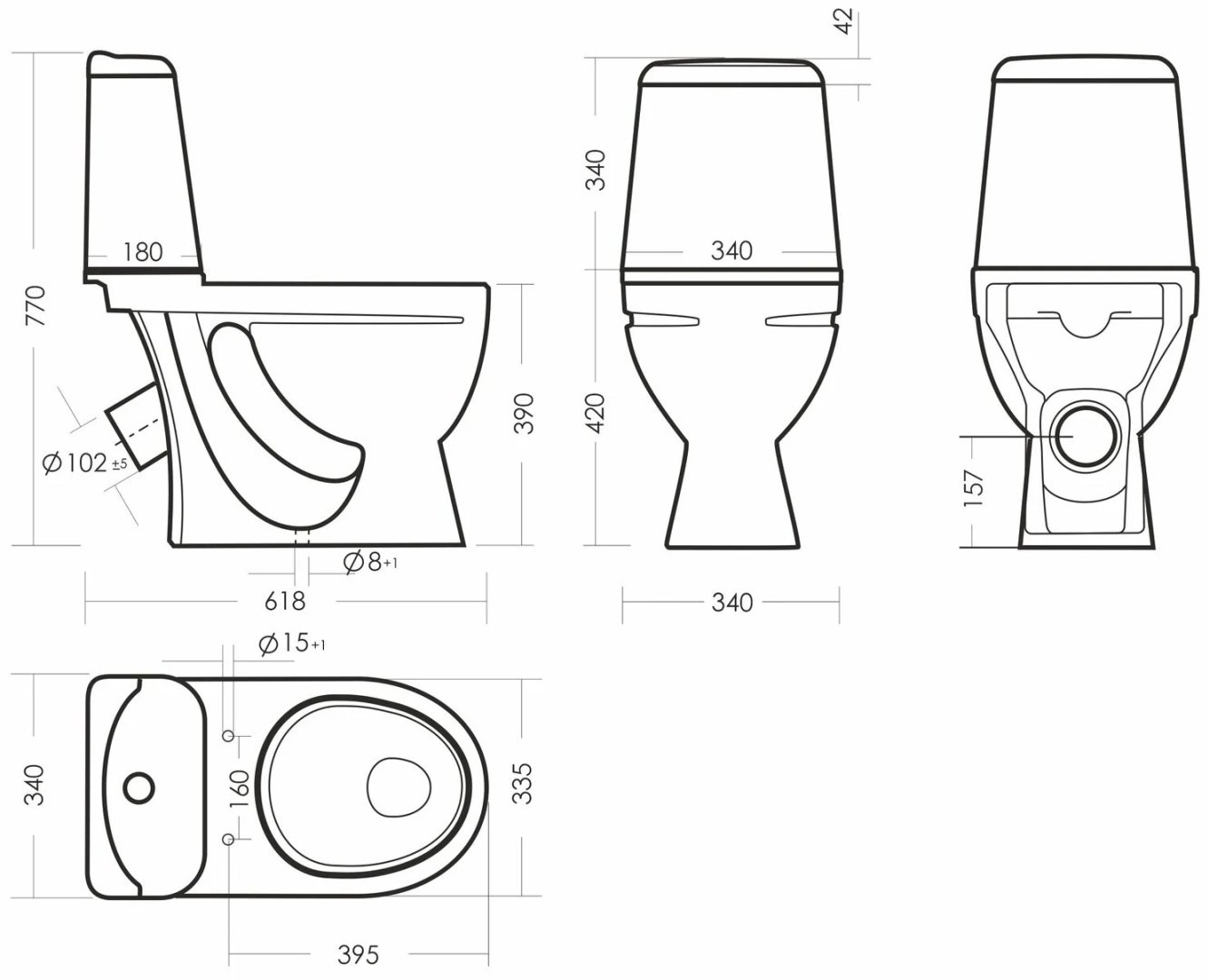 Унитаз Sanita Luxe Идеал Комфорт IDLSACC01030713 белый