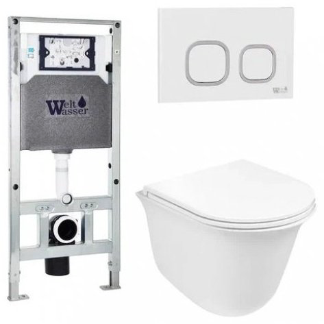 Унитаз WeltWasser Telbach 004 GL-WT белый купить,309500