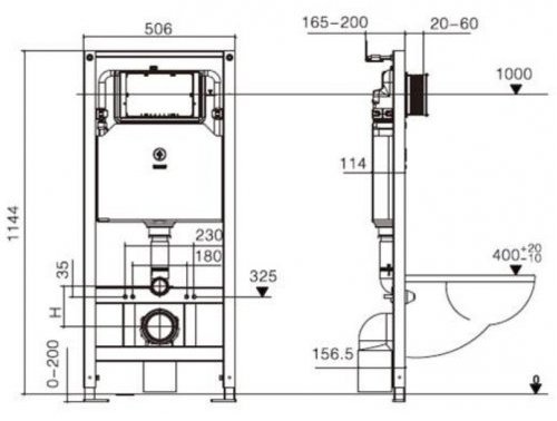 WeltWasser унитаз TELBACH 004 GL-WT, санфаянс купить,0
