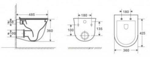 WeltWasser унитаз TELBACH 004 GL-WT, санфаянс купить,0