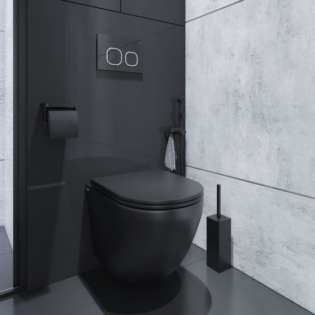 Унитаз Iddis Blanco BLAR3BMi25 черный купить,14040