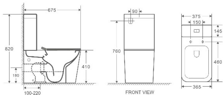 Weltwasser унитаз-компакт WW GELBACH 001 XL GL-WT, санфаянс - ForteMarket Weltwasser унитаз-компакт WW GELBACH 001 XL GL-WT, санфаянс купить,0