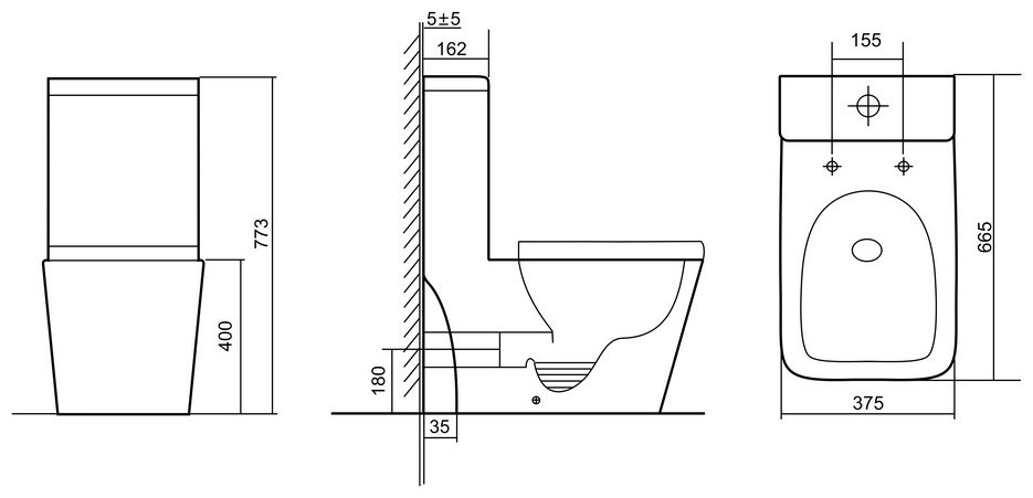 Triton унитаз MONO MO-8706, санфарфор