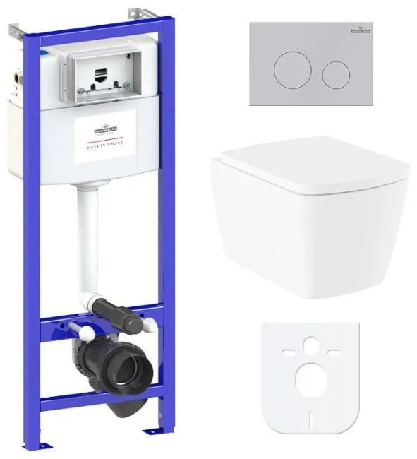 Унитаз Lavinia Boho Relfix Aveo Rimless 77040127 с инсталляцией белый