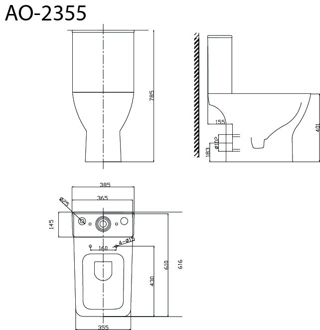 Triton унитаз Astro AO-2355, санфарфор - ForteMarket Triton унитаз Astro AO-2355, санфарфор купить,0